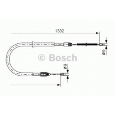 1 987 477 781 BOSCH Трос, стояночная тормозная система