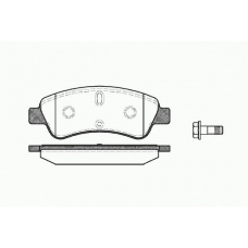 0840 10 KAWE Комплект тормозных колодок, дисковый тормоз