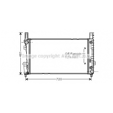 MSA2364 AVA Радиатор, охлаждение двигателя
