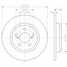 8DD 355 116-401 HELLA PAGID Тормозной диск