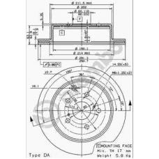 09.6915.10 BREMBO Тормозной диск