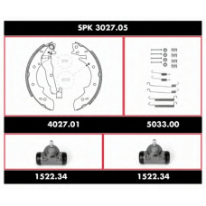 SPK 3027.05 WOKING Комплект тормозов, барабанный тормозной механизм
