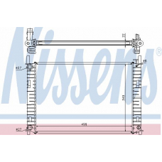 62026A NISSENS Радиатор, охлаждение двигателя