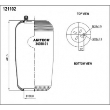 34390-01 P Airtech Кожух пневматической рессоры