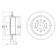 BG2718 DELPHI Тормозной диск