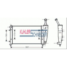 2100051 KUHLER SCHNEIDER Радиатор, охлаждение двигател