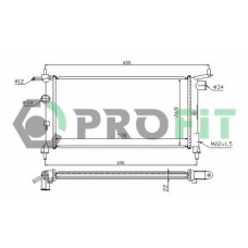 PR 5018A1 PROFIT Радиатор, охлаждение двигателя