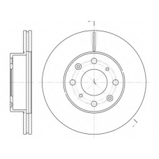 6366 10 KAWE Тормозной диск