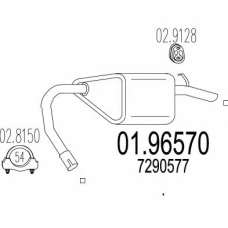 01.96570 MTS Глушитель выхлопных газов конечный
