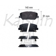 FK11305 KAISHIN Комплект тормозных колодок, дисковый тормоз