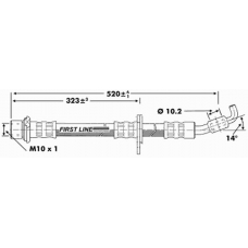 FBH7268 FIRST LINE Тормозной шланг