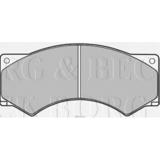 BBP1122 BORG & BECK Комплект тормозных колодок, дисковый тормоз