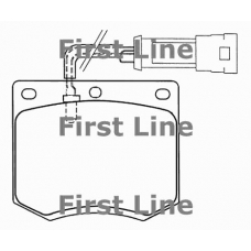 FBP1076 FIRST LINE Комплект тормозных колодок, дисковый тормоз