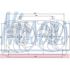 85042 NISSENS Вентилятор, охлаждение двигателя