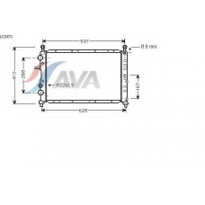 LC2073 AVA Радиатор, охлаждение двигателя