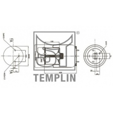 04.060.6106.370 TEMPLIN Кожух пневматической рессоры