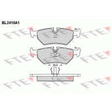 BL2410A1 FTE Комплект тормозных колодок, дисковый тормоз