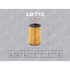 LO-712 LYNX Фильтр масляный