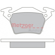 1170331 METZGER Комплект тормозных колодок, дисковый тормоз