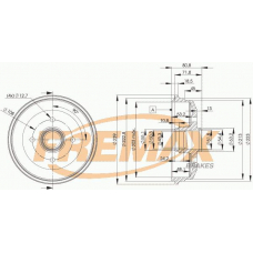 BD-6630 FREMAX Тормозной барабан