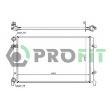 PR 9560C1 PROFIT Радиатор, охлаждение двигателя