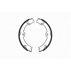 09-0629 E.T.F. Комплект тормозных колодок, стояночная тормозная с