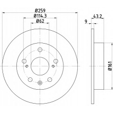 8DD 355 120-531 HELLA PAGID Тормозной диск