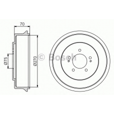 0 986 477 222 BOSCH Тормозной барабан