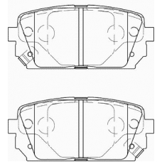 FD7404A NECTO Комплект тормозных колодок, дисковый тормоз