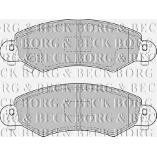 BBP1713 BORG & BECK Комплект тормозных колодок, дисковый тормоз