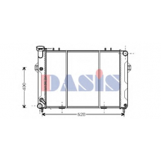 520480N AKS DASIS Радиатор, охлаждение двигателя