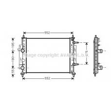 FTA2260 AVA Радиатор, охлаждение двигателя