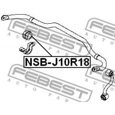 NSB-J10R18 FEBEST Опора, стабилизатор