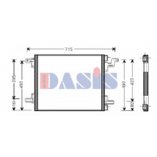 122005N AKS DASIS Конденсатор, кондиционер