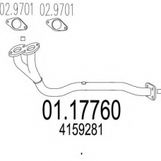 01.17760 MTS Труба выхлопного газа