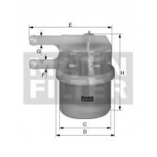WK 42/7 MANN-FILTER Топливный фильтр