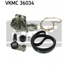 VKMC 36034 SKF Водяной насос + комплект ручейковых ремней