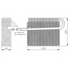 36049 NRF Испаритель, кондиционер