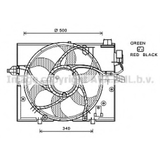 BW7531 AVA Вентилятор, охлаждение двигателя