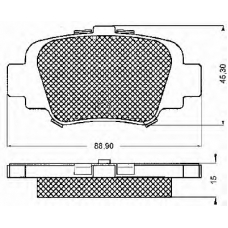 10576 BSF Комплект тормозных колодок, дисковый тормоз