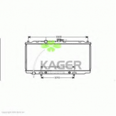 31-0277 KAGER Радиатор, охлаждение двигателя