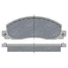 SP 208 SCT Комплект тормозных колодок, дисковый тормоз