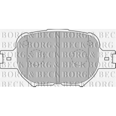 BBP1767 BORG & BECK Комплект тормозных колодок, дисковый тормоз