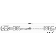 FBH6892 FIRST LINE Тормозной шланг