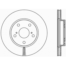 BDA2423.20 OPEN PARTS Тормозной диск