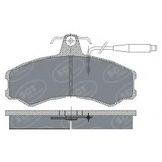 SP 154 SCT Комплект тормозных колодок, дисковый тормоз