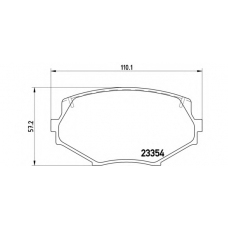 07.B314.06 BREMBO Комплект высокоэффективных тормозных колодок