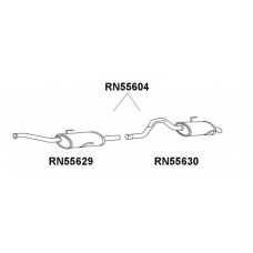 RN55604 VENEPORTE Глушитель выхлопных газов конечный