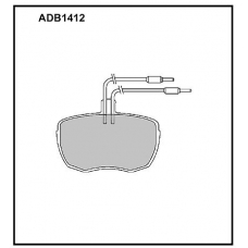 ADB1412 Allied Nippon Тормозные колодки