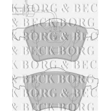 BBP1498 BORG & BECK Комплект тормозных колодок, дисковый тормоз